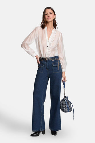 Chemise à manches longues - blanc