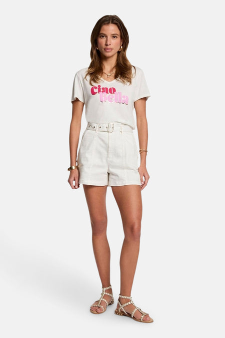 T-shirt met korte mouwen - wit