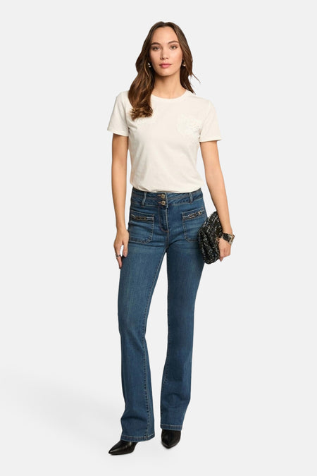 T-shirt met korte mouwen - wit