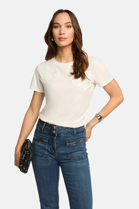 T-shirt met korte mouwen - wit