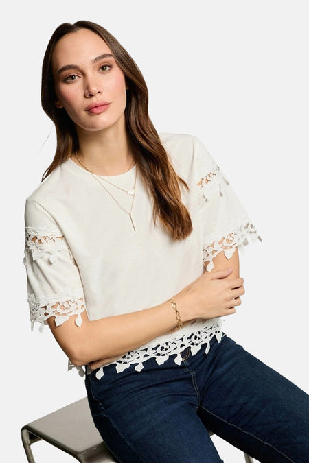 T-shirt met korte mouwen - wit