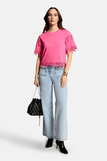 T-shirt met korte mouwen - roze