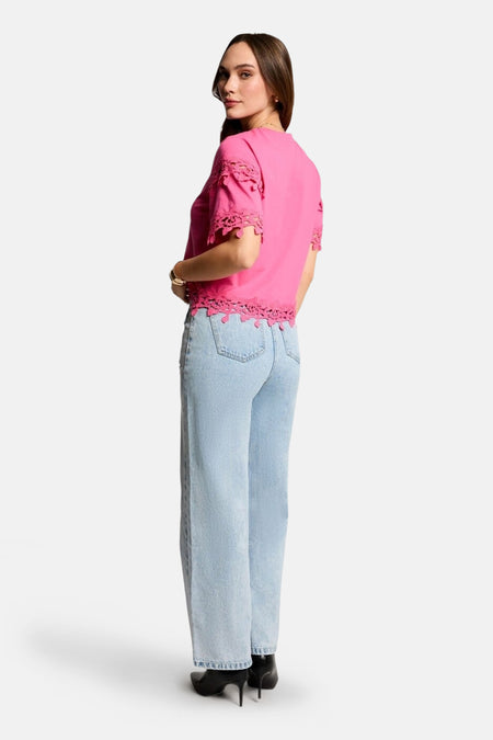T-shirt met korte mouwen - roze