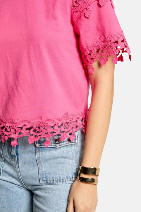 T-shirt met korte mouwen - roze