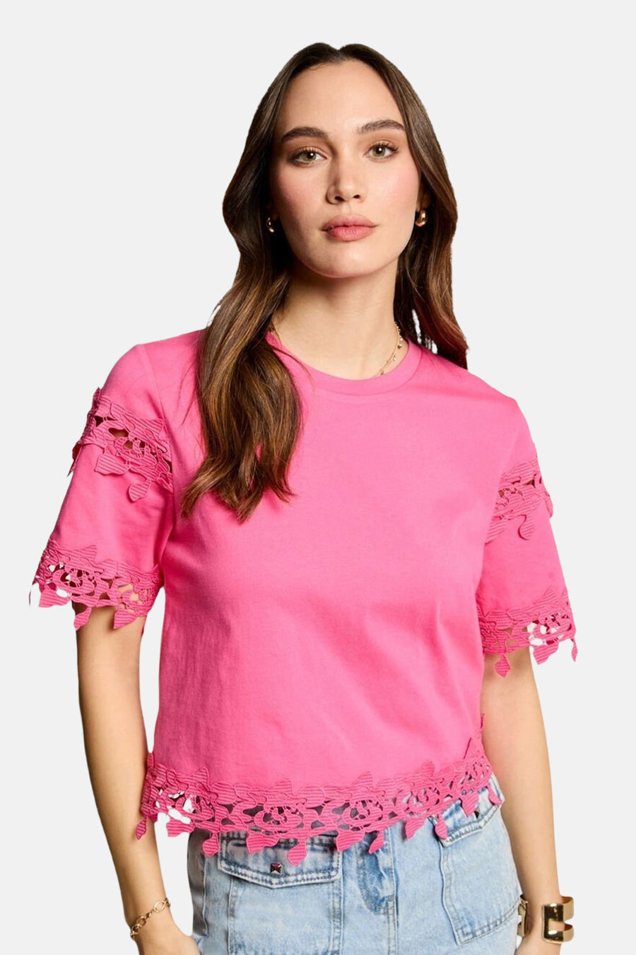 T-shirt met korte mouwen - roze - Morgan De Toi