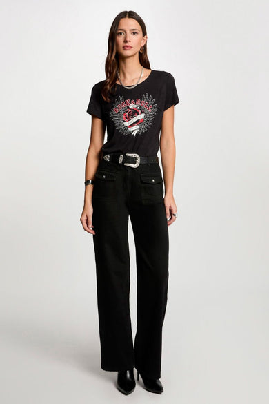 T-shirt met korte mouwen - zwart