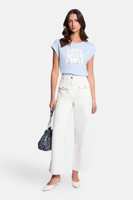 T-shirt met korte mouwen - blauw