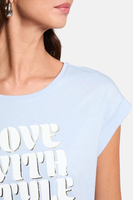 T-shirt met korte mouwen - blauw