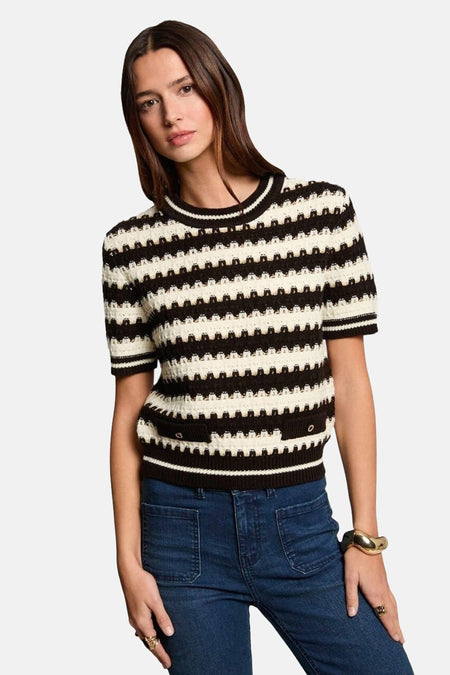Pull col O Noir - Morgan De Toi