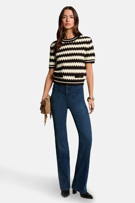 Pull col O Noir - Morgan De Toi