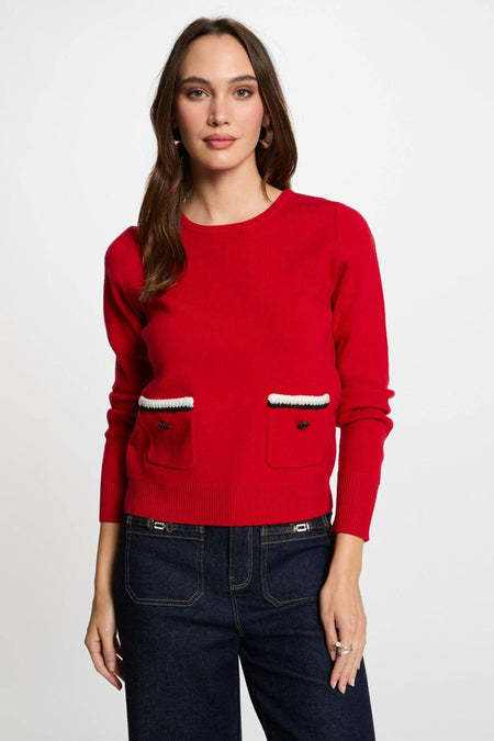 Pull col O Rouge - Morgan De Toi