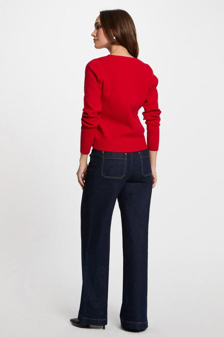 Pull col O Rouge - Morgan De Toi