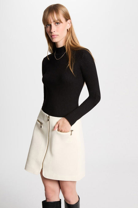 Pull col roulé Noir - Morgan De Toi