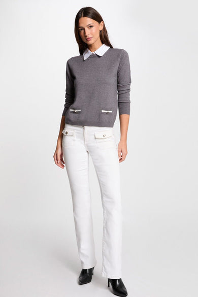 Pull Gris - Morgan De Toi