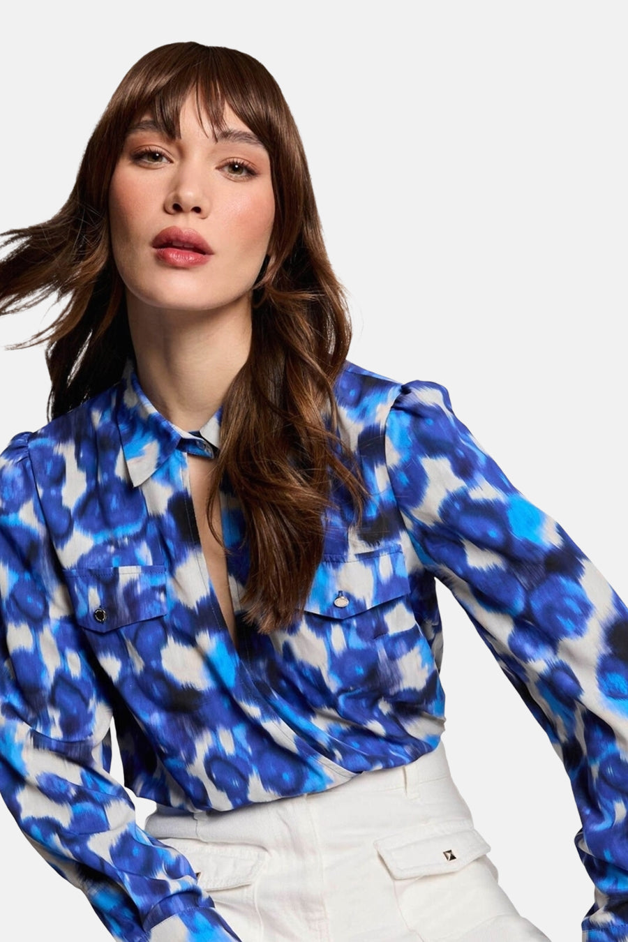 Blouse (lange mouwen) Blauw - Morgan De Toi