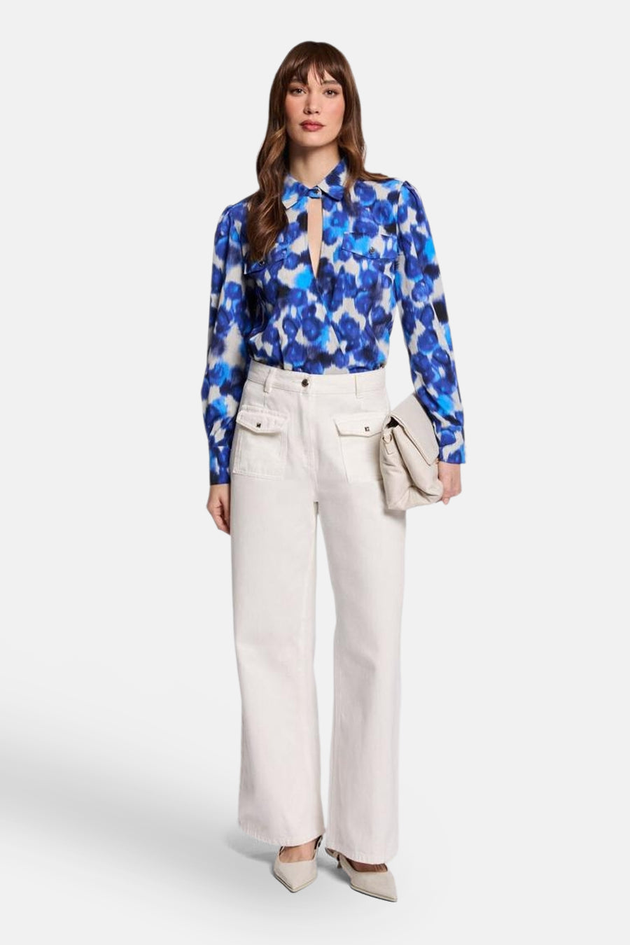 Blouse (lange mouwen) Blauw - Morgan De Toi