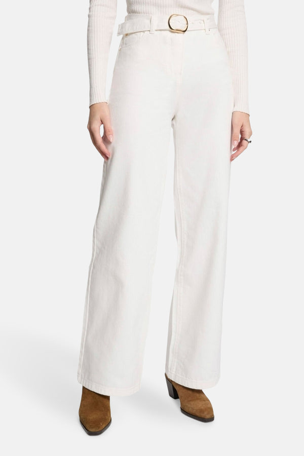Jeans wide Off white denim - Morgan De Toi