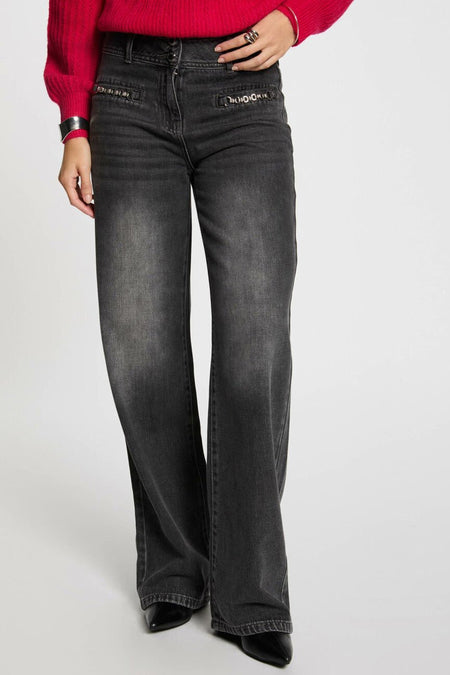Jeans flared Mid grey denim - Morgan De Toi