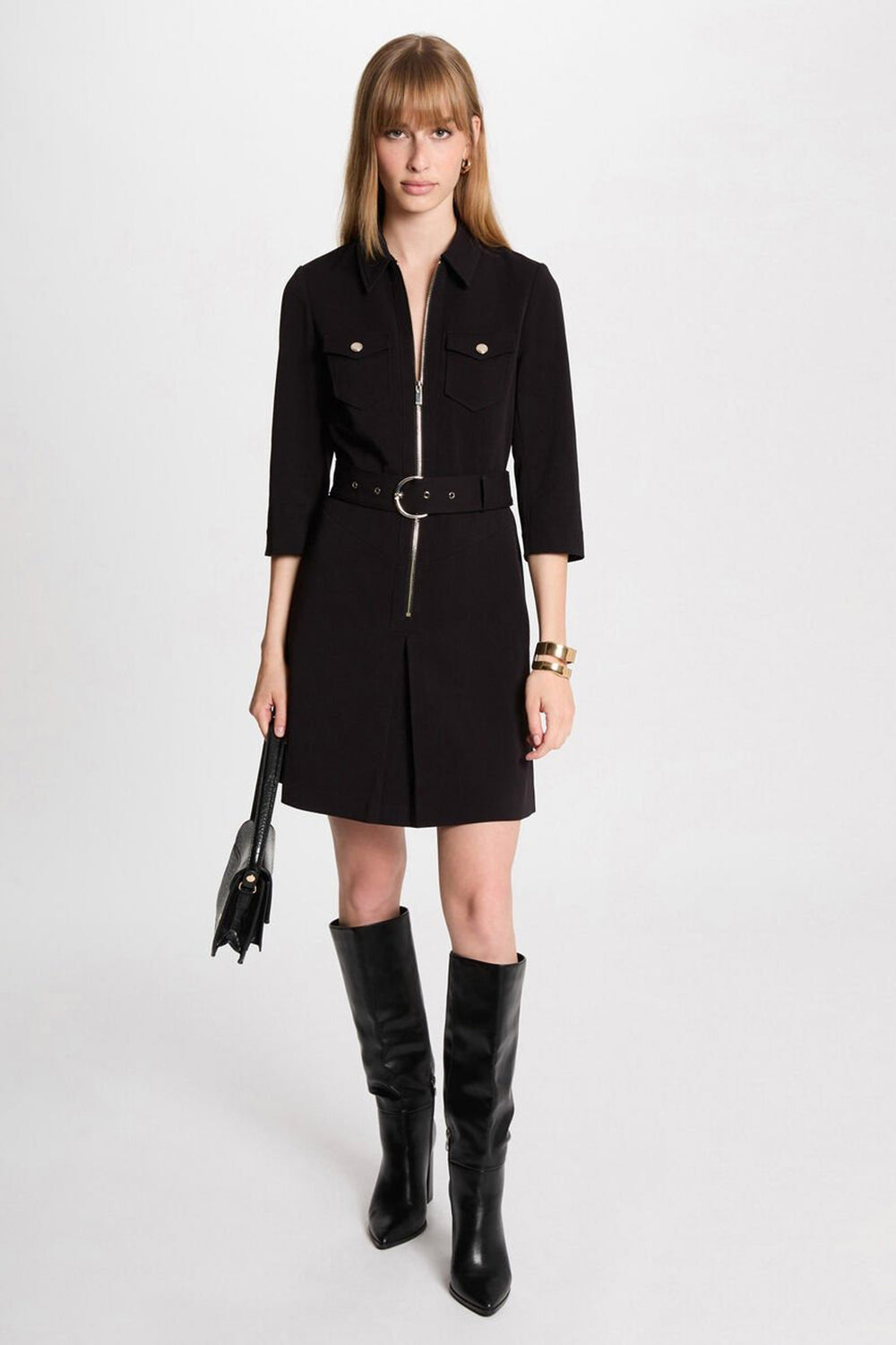Jurk 3/4 Zwart - Morgan De Toi