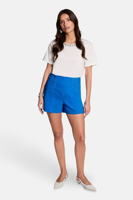 Short Blauw - Morgan De Toi