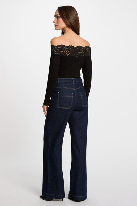 Top (lange mouwen) Zwart - Morgan De Toi