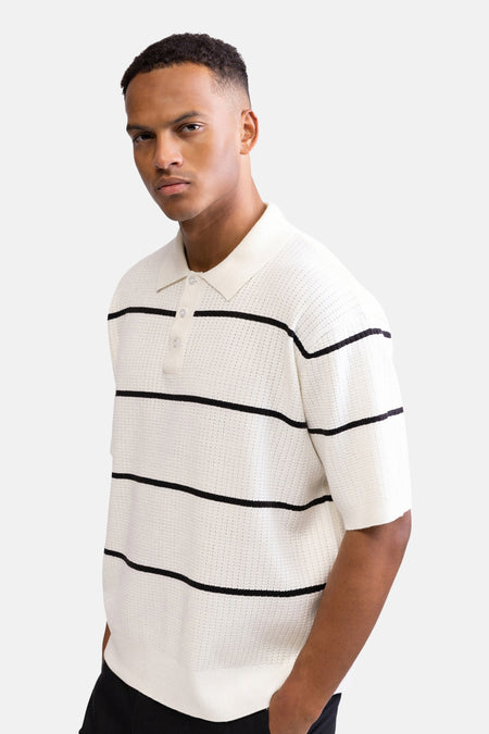 Polo met korte mouwen - wit