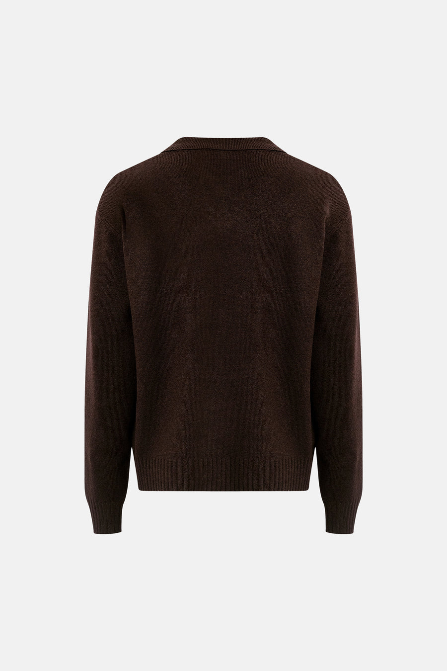 Pull col V - brun