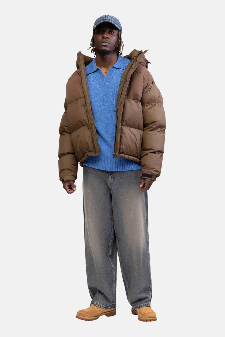 Pull V-hals - blauw