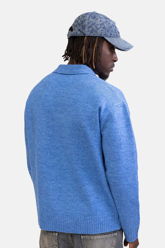 Pull V-hals - blauw