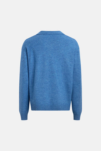 Pull V-hals - blauw