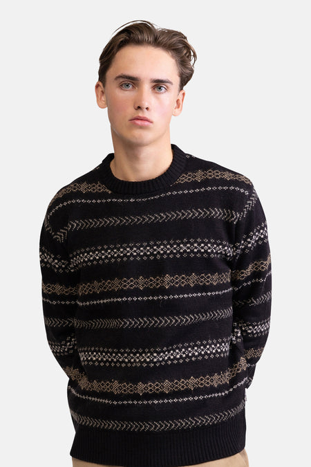 Pull O-hals - zwart