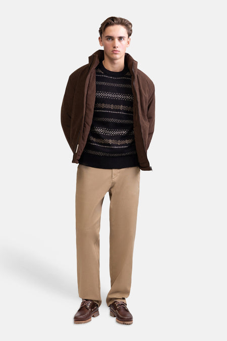 Pull O-hals - zwart