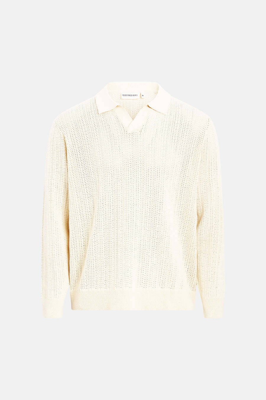 Pull col V - écru