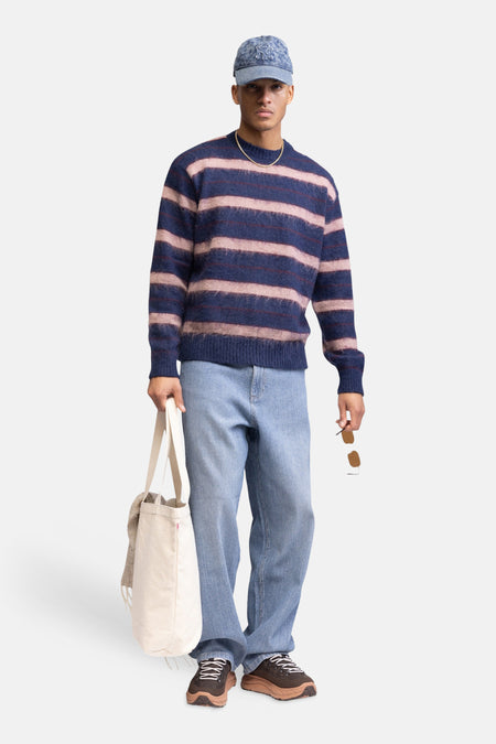 Pull col O - bleu