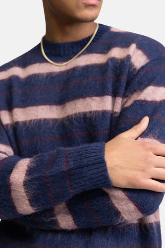 Pull col O - bleu