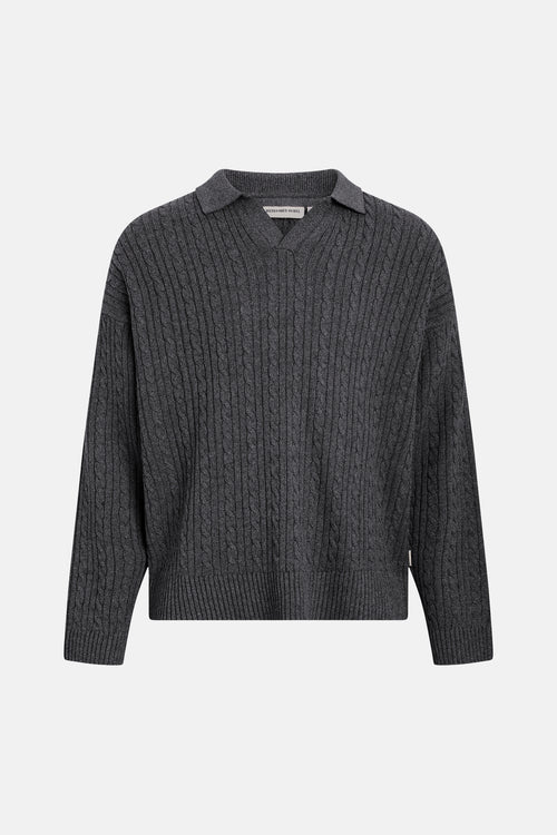 Pull V-hals - grijs