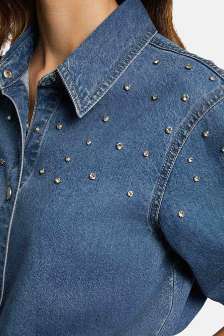 Chemisier (manches longues) bleu - Morgan De Toi