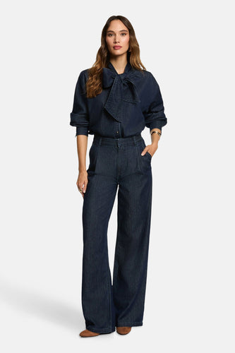 Hemd met lange mouwen - Dark blue denim - Morgan De Toi