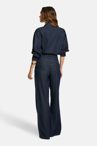 Hemd met lange mouwen - Dark blue denim - Morgan De Toi