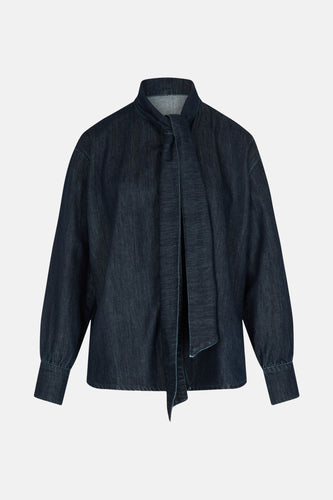 Hemd met lange mouwen - Dark blue denim - Morgan De Toi