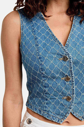 Blazer - mid blue denim - Morgan De Toi