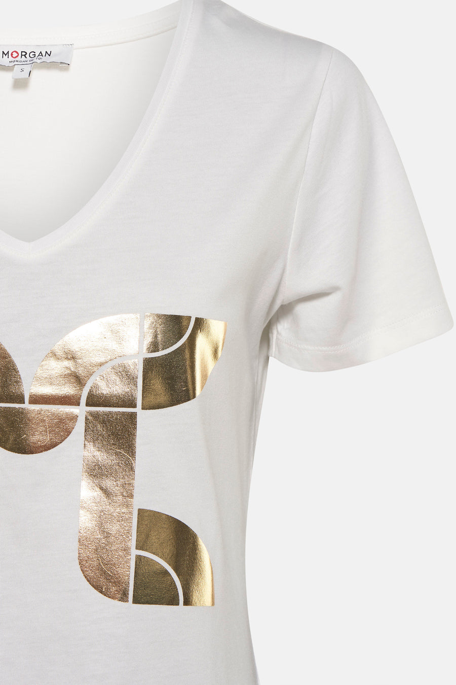 T-shirt met korte mouwen - wit - Morgan De Toi