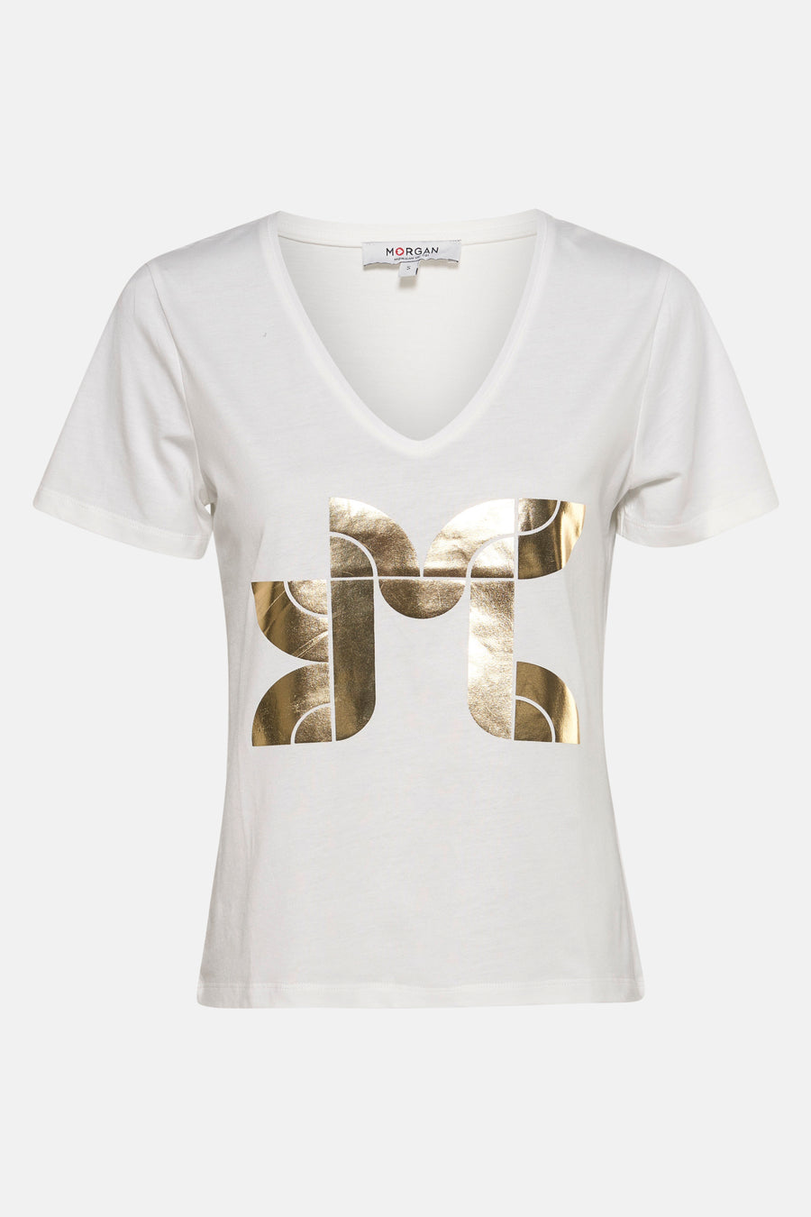 T-shirt met korte mouwen - wit - Morgan De Toi