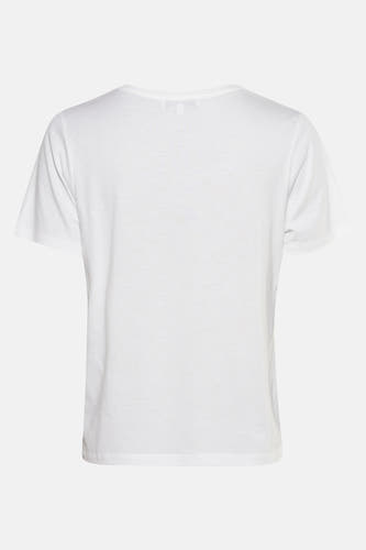 T-shirt blanc à manches courtes de Morgan De Toi, dos, design simple.