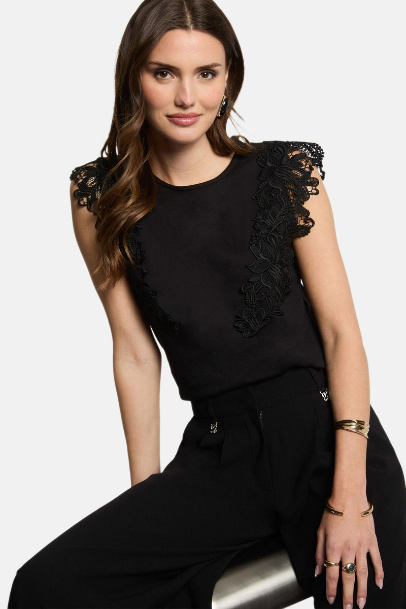 Top (korte mouwen) Zwart - Morgan De Toi