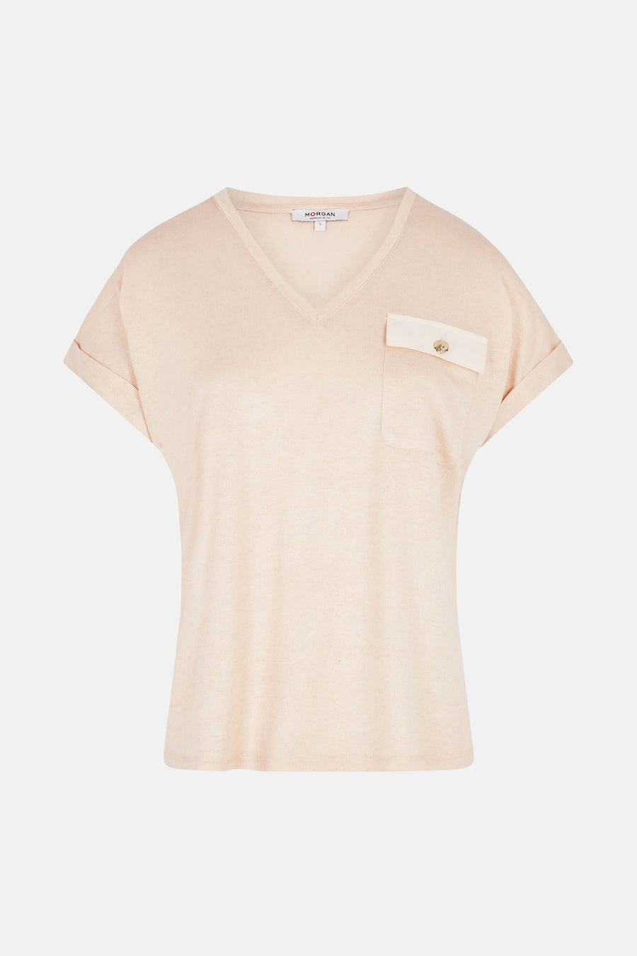 T-shirt met korte mouwen - beige - Morgan De Toi