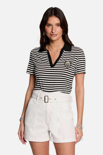 Polo met korte mouwen - zwart - Morgan De Toi