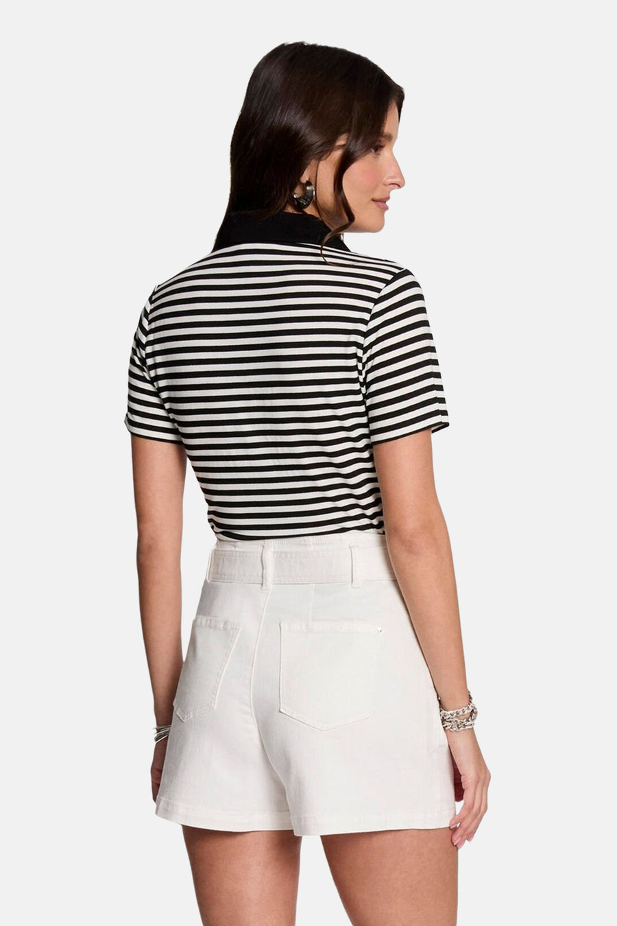 Polo met korte mouwen - zwart - Morgan De Toi