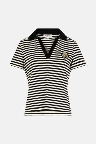 Polo met korte mouwen - zwart - Morgan De Toi