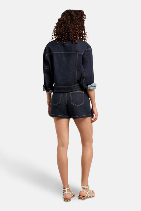 Veste en jean Dark blue denim - Morgan De Toi